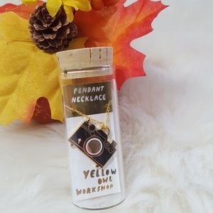 Yellow Owl Workshop Camera 22k Necklace
